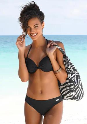 LASCANA Bikini-Hose Damen schwarz Gr.40