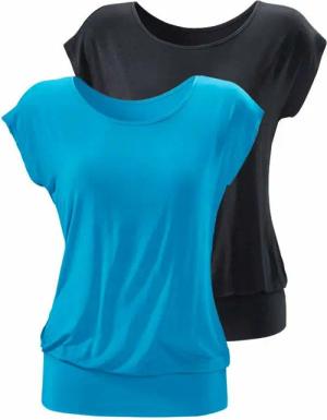 LASCANA Longshirt Damen türkis, schwarz Gr.48/50