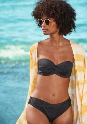 S.OLIVER Bandeau-Bikini-Top Damen schwarz Gr.34 Cup A