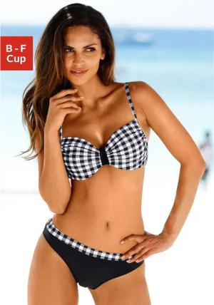 LASCANA Bügel-Bikini Damen schwarz-weiß Gr.44 Cup B