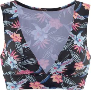 KANGAROOS Bustier-Bikini-Top Damen schwarz-bedruckt Gr.36 Cup A/B