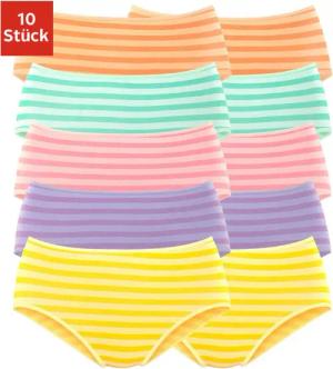 PETITE FLEUR Hüftslip Damen lila, gelb, grün, orange, rosa Gr.36/38