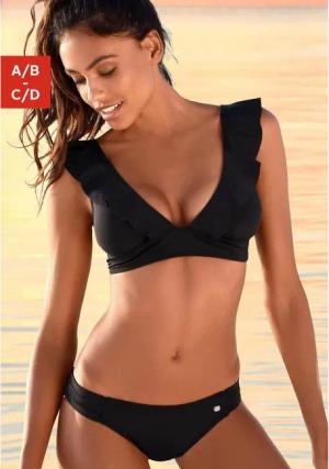 JETTE Triangel-Bikini Damen schwarz Gr.42 Cup C/D