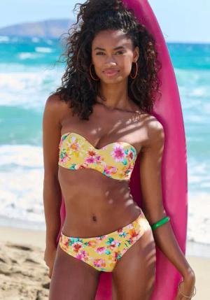 SUNSEEKER Bikini-Hose Damen gelb bedruckt Gr.40