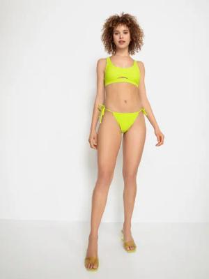 LSCN BY LASCANA Bustier-Bikini-Top Damen lime Gr.40 Cup C/D