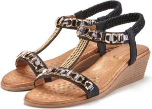 VIVANCE Sandalette Damen schwarz Gr.37