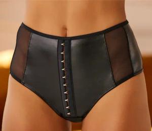 PETITE FLEUR GOLD Panty Damen schwarz Gr.52/54