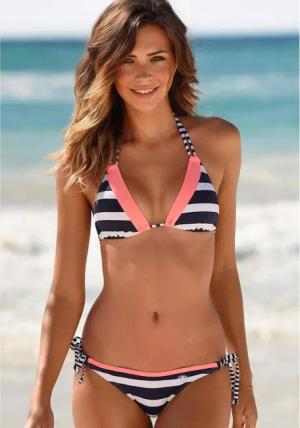 KANGAROOS Bikini-Hose Damen marine-weiß Gr.36