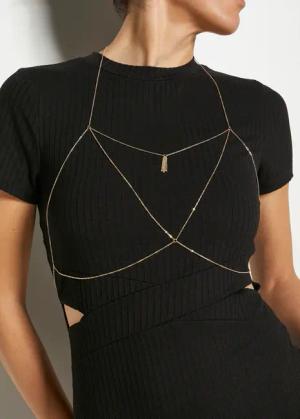 LASCANA Bauchkette Damen goldfarben Gr.S/M