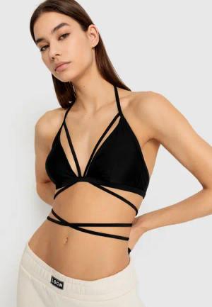 LSCN BY LASCANA Triangel-Bikini-Top Damen schwarz Gr.42 Cup A/B