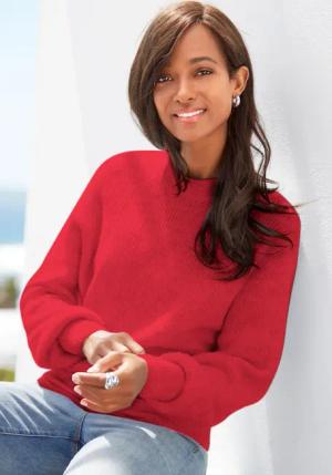 LASCANA Strickpullover Damen rot Gr.44/46