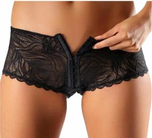 PETITE FLEUR GOLD Panty Damen schwarz Gr.48/50