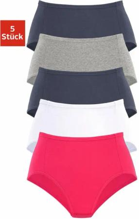 PETITE FLEUR Taillenslip Damen rot, weiß, marine, grau-meliert, marine Gr.46