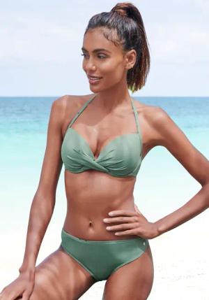 S.OLIVER Push-Up-Bikini-Top Damen oliv Gr.38 Cup B
