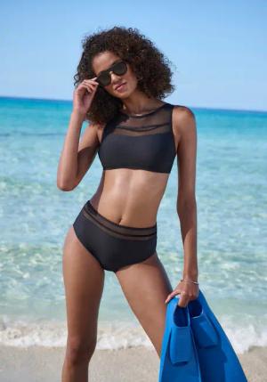 LASCANA Bikini-Hose Damen schwarz Gr.32