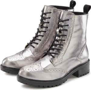 LASCANA Schnürboots Damen silberfarben Gr.41
