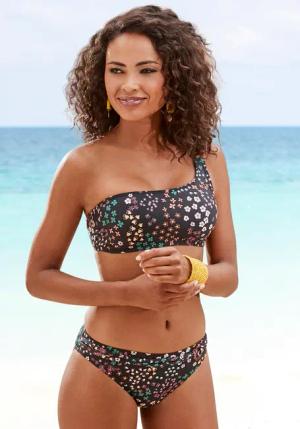 S.OLIVER Bikini-Hose Damen schwarz-bedruckt Gr.44