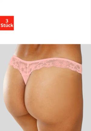 PETITE FLEUR String Damen pfirsich+mint+creme Gr.36/38