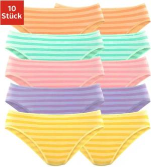 PETITE FLEUR Bikinislip Damen orange, grün, rosa, lila, gelb Gr.40/42