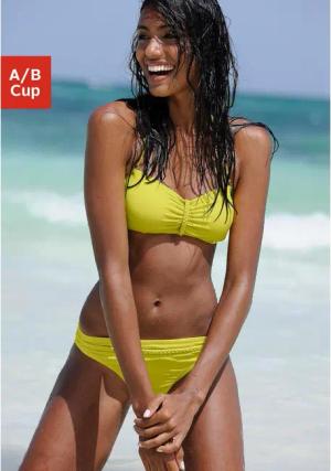 BUFFALO Bandeau-Bikini-Top Damen gelb Gr.34 Cup A/B