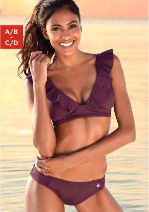 JETTE Triangel-Bikini Damen bordeaux Gr.38 Cup C/D