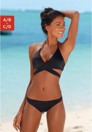 BENCH. Triangel-Bikini Damen schwarz Gr.40 Cup A/B