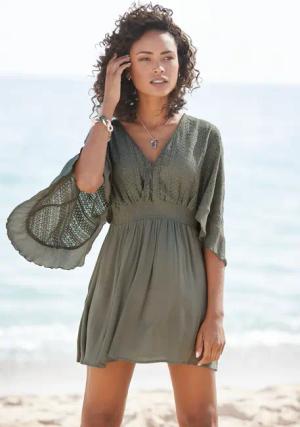 LASCANA Tunikakleid Damen khaki Gr.46