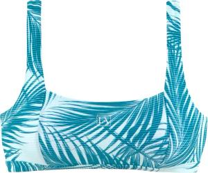 LASCANA ACTIVE Bustier-Bikini-Top Damen petrol-bedruckt Gr.32 Cup A/B