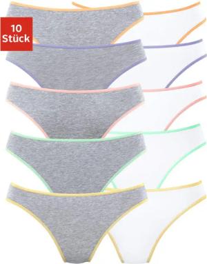 PETITE FLEUR String Damen grau-meliert, weiß Gr.36/38