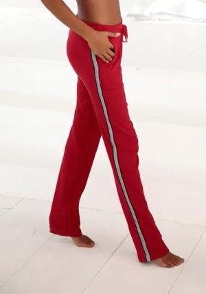 BENCH. LOUNGEWEAR Homewearhose Damen weinrot Gr.48/50