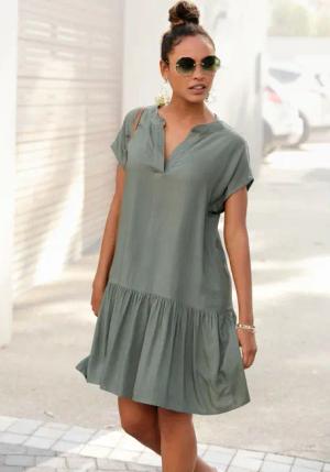 S.OLIVER Blusenkleid Damen khaki Gr.44