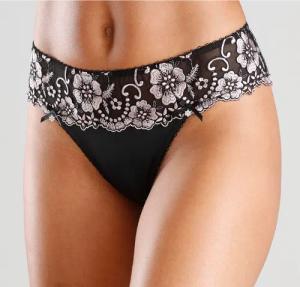 LASCANA String Damen schwarz-rose Gr.52/54