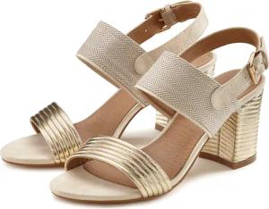 LASCANA Riemchensandalette Damen goldfarben Gr.39