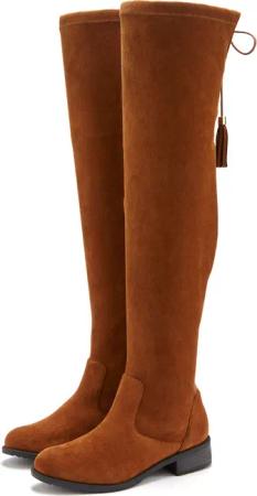 LASCANA Overkneestiefel Damen camel Gr.41