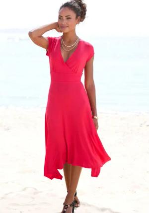 BEACHTIME Sommerkleid Damen rot Gr.46
