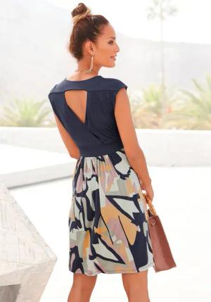 LASCANA Sommerkleid Damen bedruckt Gr.40