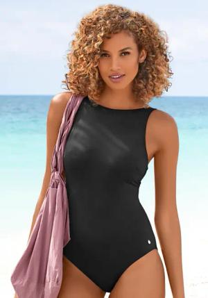 LASCANA Badeanzug Damen schwarz Gr.36 Cup A/B