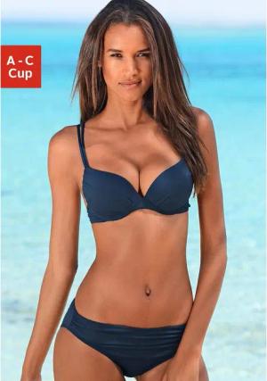 S.OLIVER Push-Up-Bikini Damen dunkelblau Gr.42 Cup C