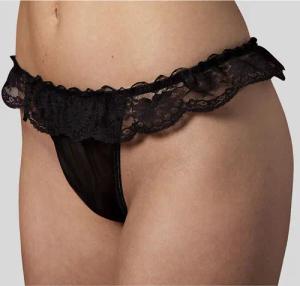 PETITE FLEUR GOLD String Damen schwarz Gr.44/46