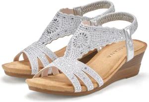 LASCANA Sandalette Damen silberfarben Gr.41