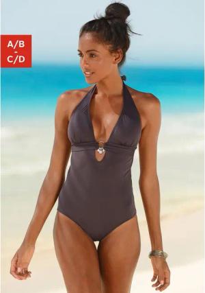 S.OLIVER Badeanzug Damen braun Gr.40 Cup A/B