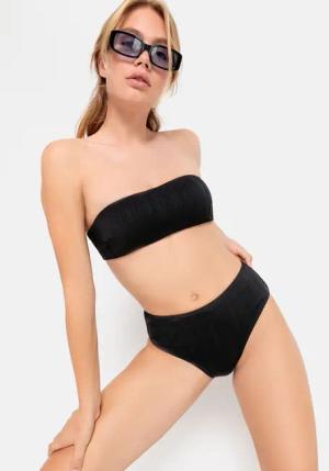 LSCN BY LASCANA Bandeau-Bikini Damen schwarz Gr.40 Cup A/B