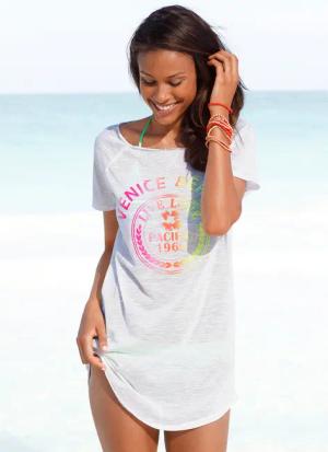 VENICE BEACH Longshirt Damen weiß Gr.40/42