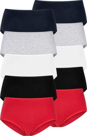 PETITE FLEUR Taillenslip Damen rot, schwarz, weiß, grau-meliert, navy Gr.48/50