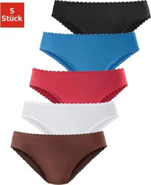 PETITE FLEUR Jazz-Pants Slips Damen braun, weiß, rot, hellblau, schwarz Gr.40