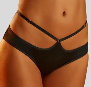 PETITE FLEUR GOLD Panty Damen schwarz Gr.40/42