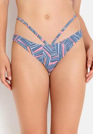 LSCN BY LASCANA Bikini-Hose Damen blau bedruckt Gr.42