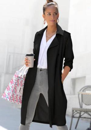 LASCANA Trenchcoat Damen schwarz Gr.42