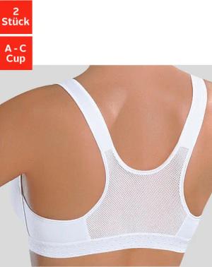 PETITE FLEUR Sport-BH Damen 2xweiß Gr.80C