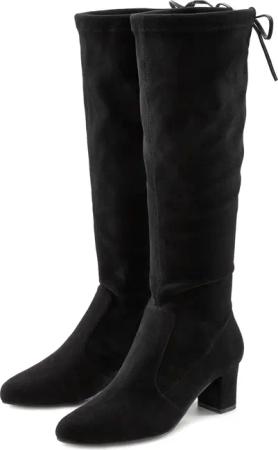 LASCANA Schlupfstiefel Damen schwarz Gr.37